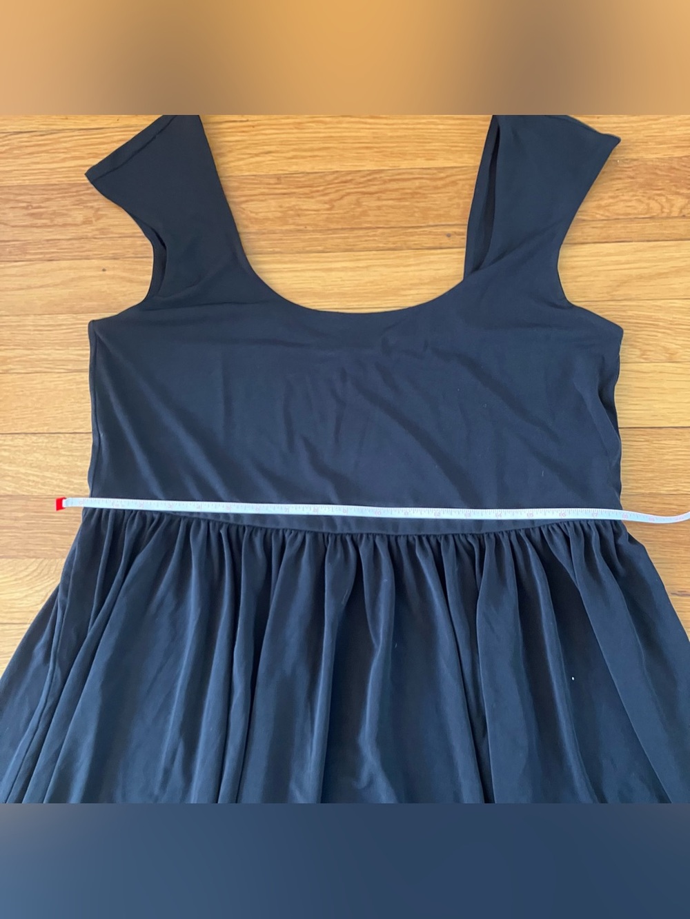 J.Crew Black Classic Minimalist Basic Cap-Sleeve Matte Jersey Midi Dress XXL - Picture 6 of 12